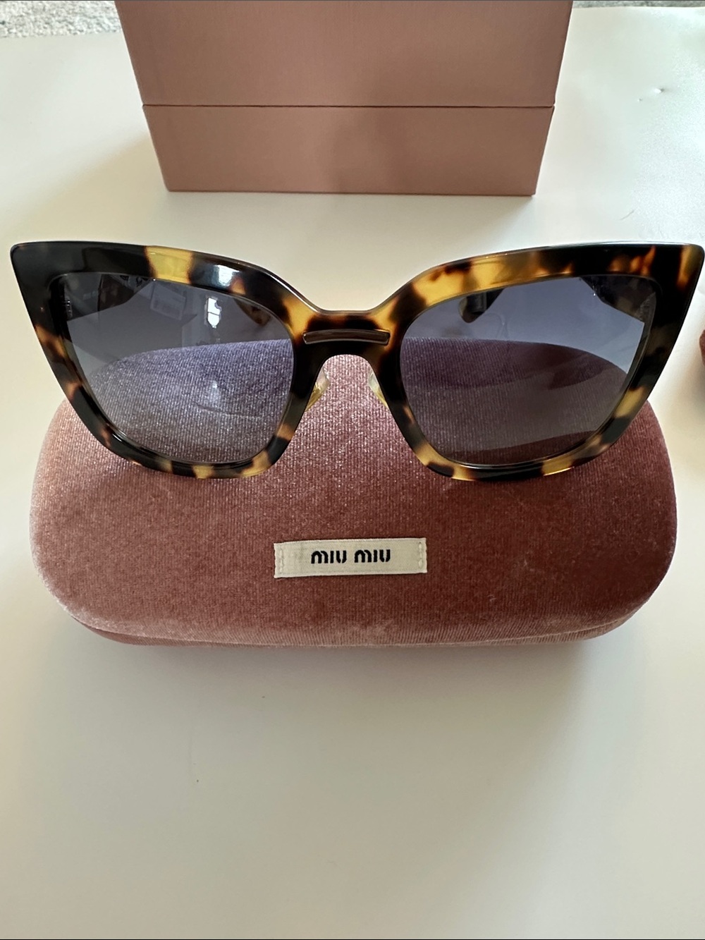 Miu Miu Tortoise Women’s Sunglasses - Picture 3 of 11